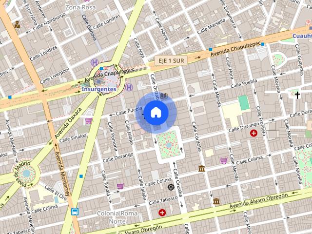 Cuarto amueblado en la Colonia Roma Norte, a 2 calles metro insurgentes