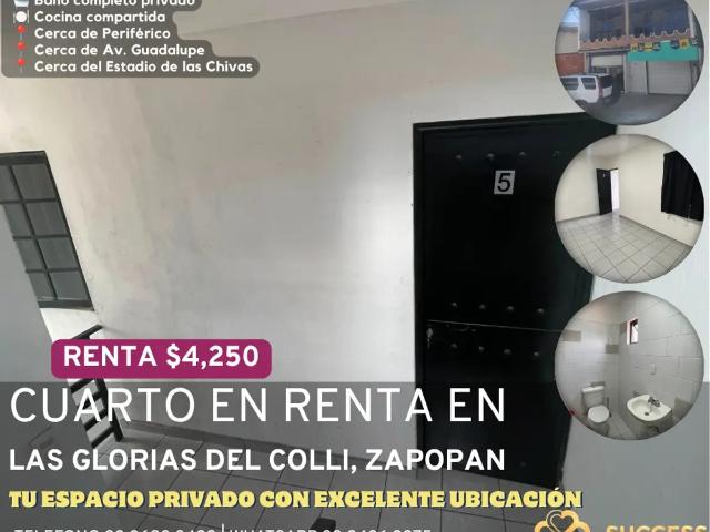 Cuarto en Renta – La Gloria del Colli, Zapopan
