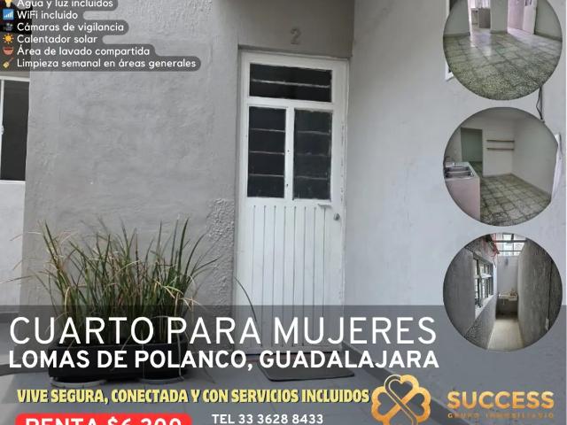 Cuartos en Renta para Mujeres – Lomas de Polanco, Guadalajara