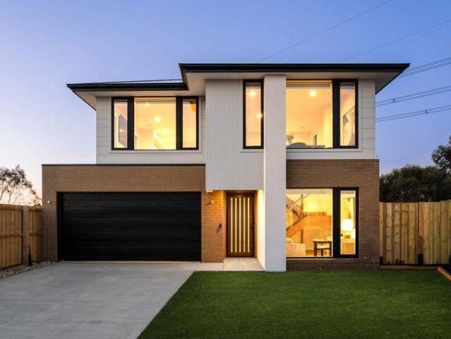 Custom Contemporary Living Framed by Open Reserve Views