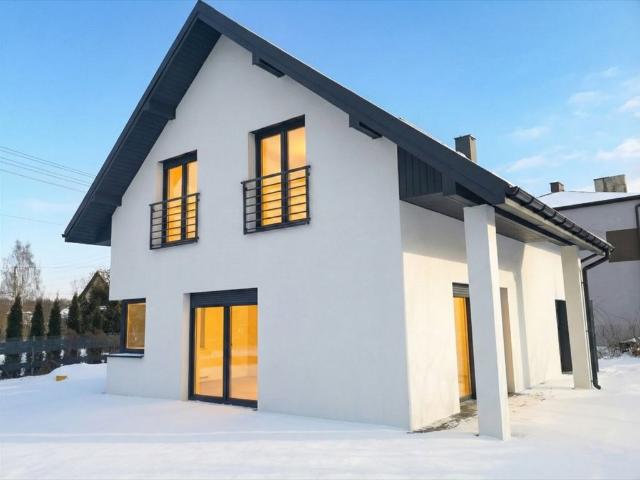 Nowoczesny dom 201 m² z ogrodem, 5 pokoi, stan deweloperski