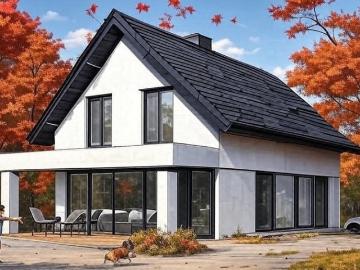 Nowoczesny dom z garażem, 4 pokoje, blisko Łańcuta