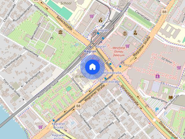 DANUBEFLATS: Elegant möbliertes Studio mit Cityblick: Doorman, Gym, Spa, Pool, Lounges Internet inkl. Tiefgaragenstellplatz möglich!