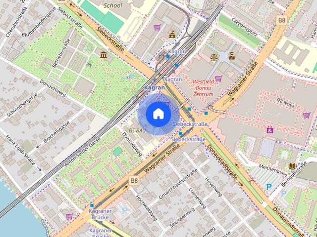 DANUBEFLATS: Elegant möbliertes Studio mit Cityblick: Doorman, Gym, Spa, Pool, Lounges Internet inkl. Tiefgaragenstellplatz möglich!
