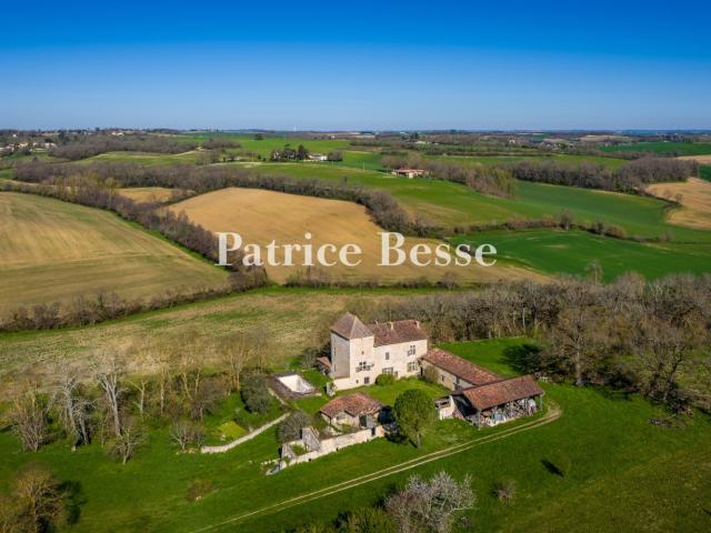 Dans le nord du Gers, à 5 min d'une ville thermale historiqu. 570m² Lectoure