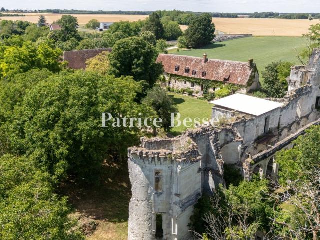 Dans l'Indre, les ruines d'un château Renaissance inscrit Mh. 566m² Valençay