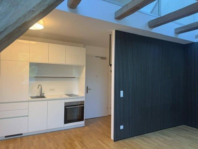 Dachbodenschönheit Maissonette mit Galerie mit Blich in den Stadtpark Schlafzimmer, Schrankraum und Bad im 5 Obergeschoss, Wohnen/Essen/Kochen im $ Obergeschoss, Keller, Lift