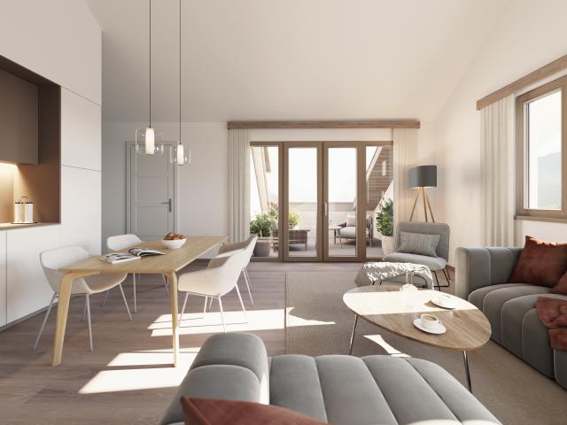 Dachgeschoßwohnung mit Terrasse Bergblick!
