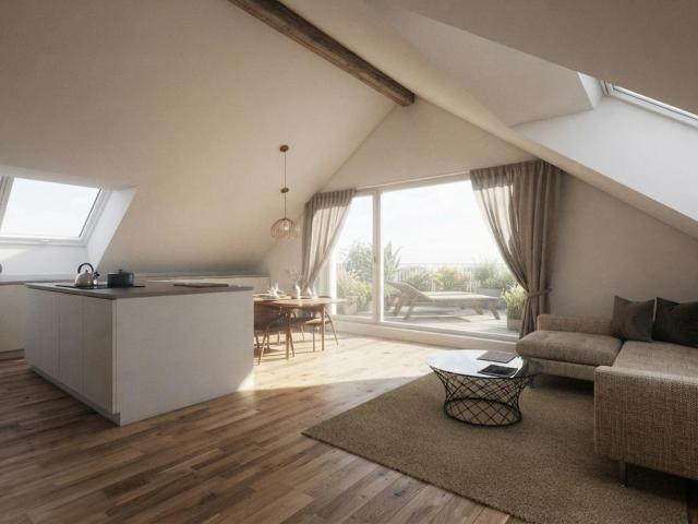 Dachgeschosswohnung mit traumhafter Dachterrasse und 2 Außenstellplätze