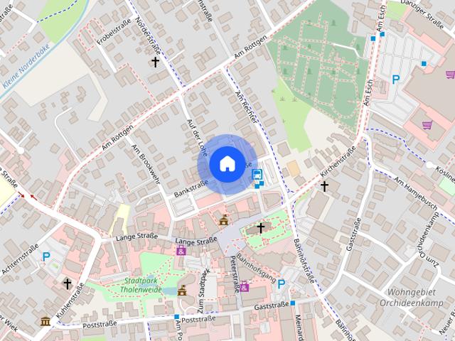 Dachgeschosswohnung mit Balkon und Pkw Stellplatz in Westerstede zentrale Wohnlage
