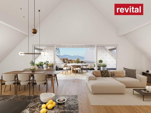Dachgeschosswohnung mit Fernblick Wohnen am Funkenweg Ruhelage im Zentrum Seenähe Top C6