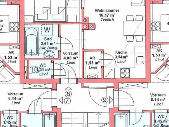Dachgeschosswohnung Neubau 40m2 mit Balkon und Pool