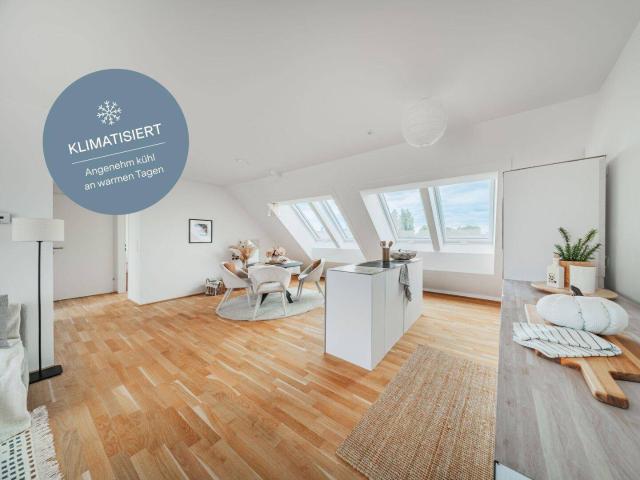 Dachgeschoss Highlight mit Klimaanlage und Weitblick: Urban. Modern. Exklusiv