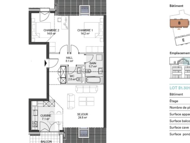 Dachwohnung 3.5 Zimmer
