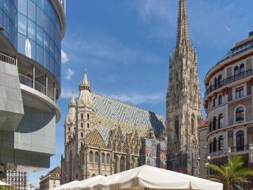 Dachterrasse mit Stephansturmblick