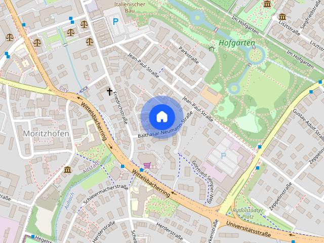Dachterrassen Penthouse mit 4 Zimmern, Aufzug und Tiefgarage in Bayreuth