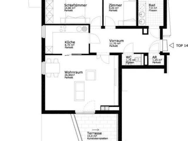 3 TERRASSEN 2 SCHLAFZIMMER