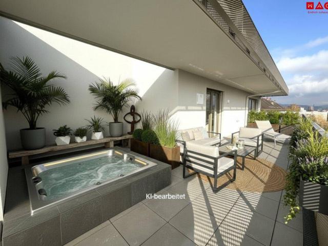 Dachterrassenwohnung mit beeindruckendem Ausblick Wohntraum auf höchstem Niveau!