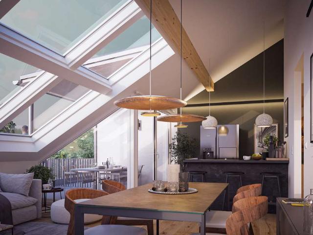 Dachterrassenwohnung mit Bergblick