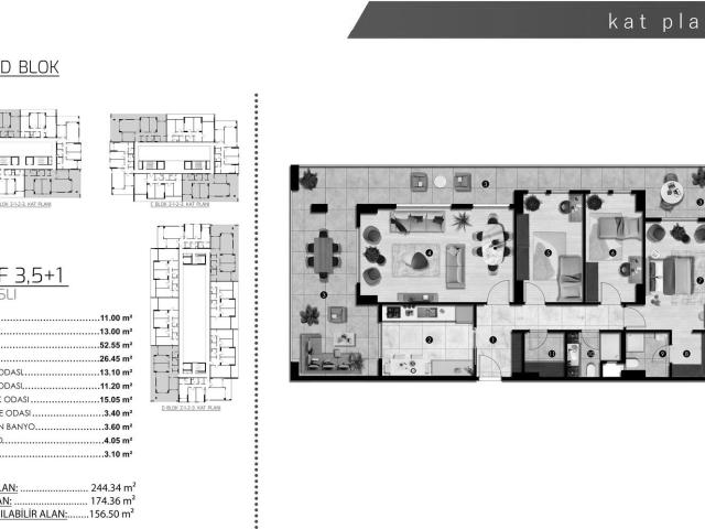 Daire ALPİŞ LADEN HOUSE 3+1, Bursa, Türkiye 190095