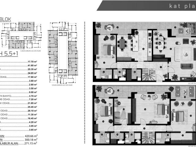 Daire ALPİŞ LADEN HOUSE 5+1, Bursa, Türkiye 190101