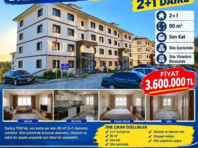 DALLICA TOKİ KONUTLARINDA SATILIK 2+1 DAİRE