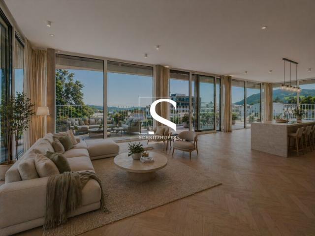 DAS STADTGLÜCK | Exklusives Neubau Penthouse mit 360° Dachterrasse | Tiefgarage & Barrierefrei