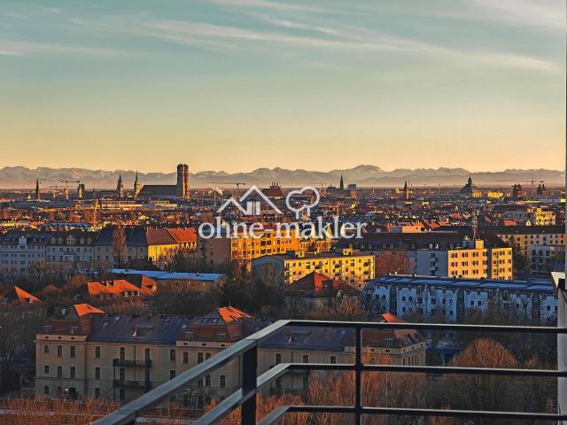 DAS Penthouse 100% München und Alpen vereint