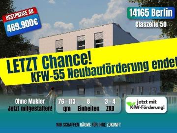 DAUERNIEDRIGPREIS+ ZINS MIET ENERGIESPAREND 3 ZKB mit KfW 100.000EUR Darlehen