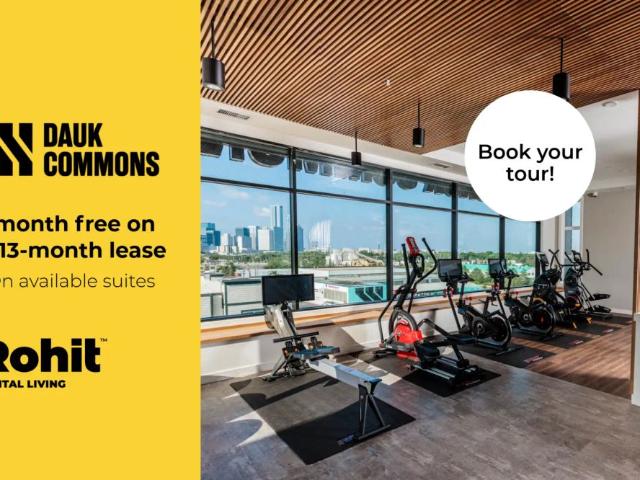 Dauk Commons at Stadium Yards — Suite B 1 Bed + Den, 1 Bath