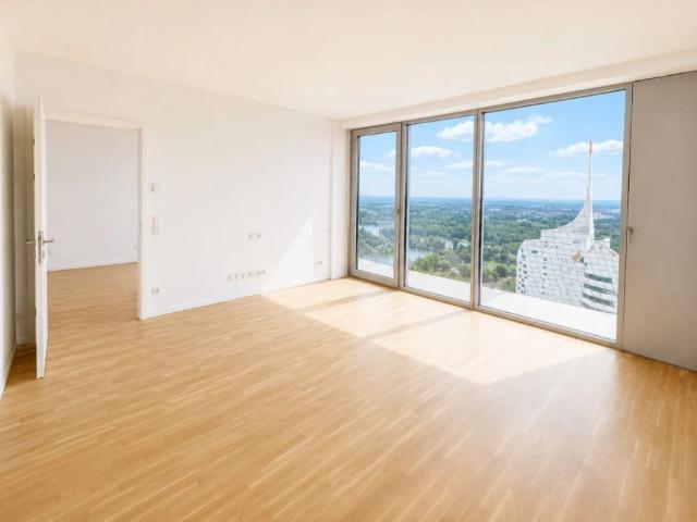 DC2 Tower: Erstbezug mit 14m2 Loggia – Stilvolle 2 Zimmer Wohnung