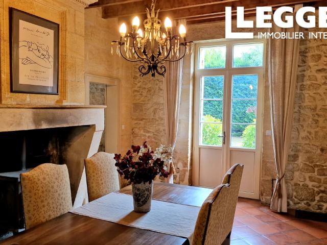 Demeure de caractère en pierre avec gîte indépendant près de Saint Émilion