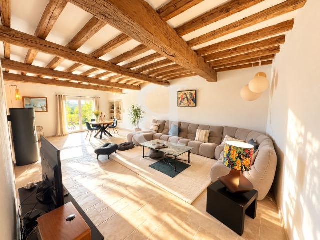 Demeure renovée en pierres avec 4 terrasses au coeur du cent. 236m² Visan