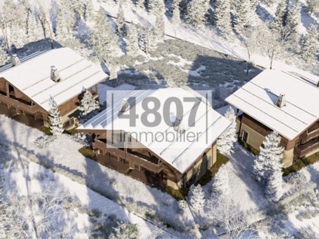 Demi chalet de prestige face aux Mont Blanc 4 chambres