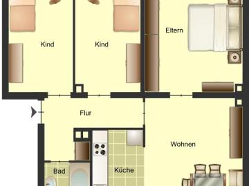 Demnächst frei! 4 Zimmer Wohnung in Bocholt Bocholt