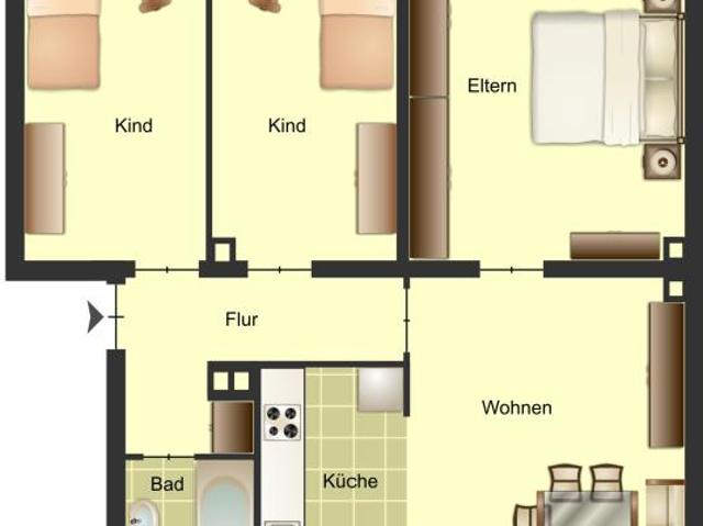 Demnächst frei! 4 Zimmer Wohnung in Bocholt Bocholt