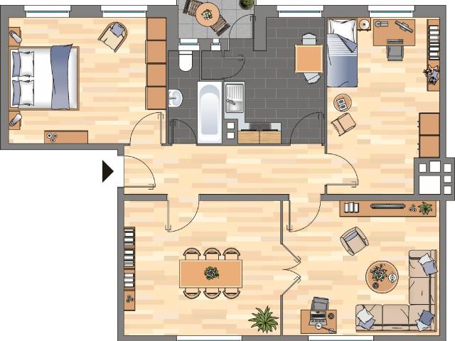 Demnächst frei! 5 Zimmer Wohnung in Bremerhaven nahe Bahnhof