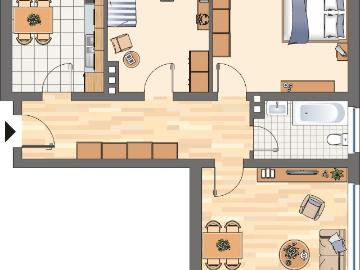 Demnächst frei! 1 Zimmer Wohnung in Gelsenkirchen Bulmke Hüllen