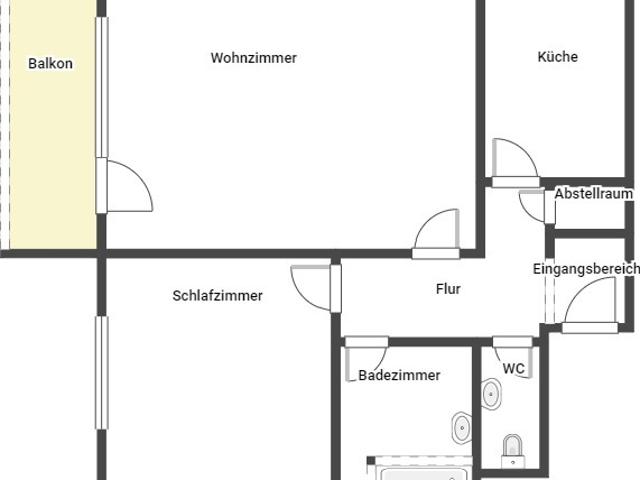 Demnächst frei! 2 Zimmer Wohnung in Neustadt an der Weinstraße
