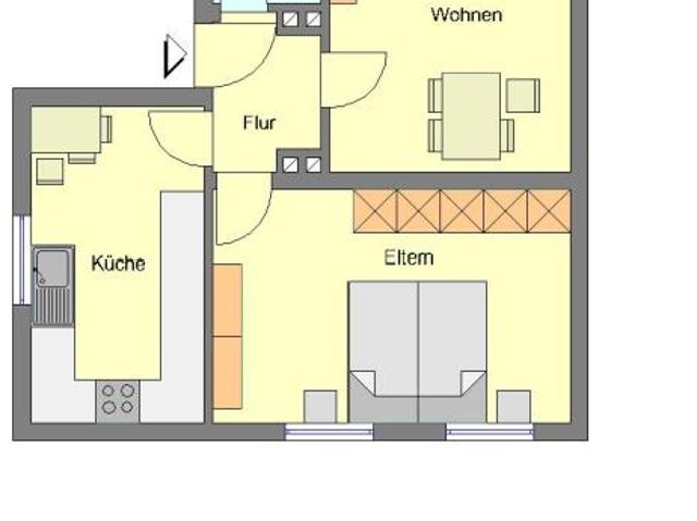 Demnächst frei! 2 Zimmer Wohnung in Detmold Stadtmitte