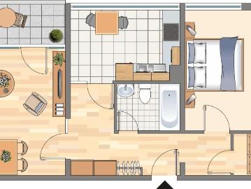 Demnächst frei! 2 Zimmer Wohnung in Dortmund Hörde