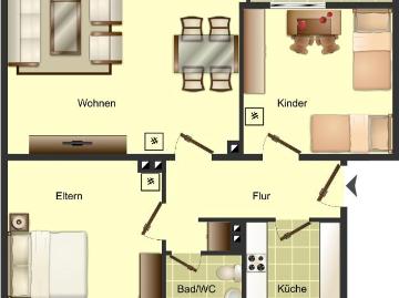 Demnächst frei! 3 Zimmer Wohnung in Blomberg Blomberg