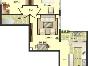 Demnächst frei! 3 Zimmer Wohnung in Düsseldorf Garath