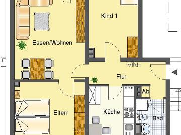 Demnächst frei! 3 Zimmer Wohnung in Detmold Knochenbach