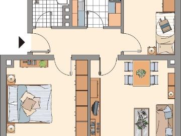 Demnächst frei! 3 Zimmer Wohnung in Gelsenkirchen Bismarck