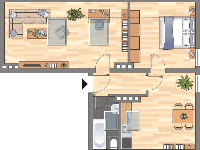 Demnächst frei! 3 Zimmer Wohnung in Wilhelmshaven Fedderwardergroden