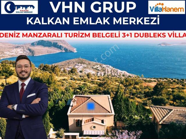 Deniz Manzaralı Turizm Lisanslı 3+1 Dubleks Villa