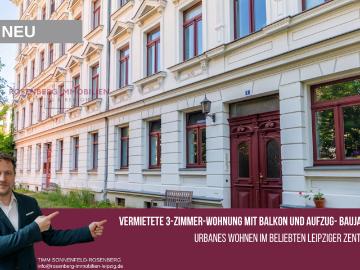 Denkmalgeschützte 3 Zimmer Eigentumswohnung mit Balkon und Aufzug Provisionsfrei!