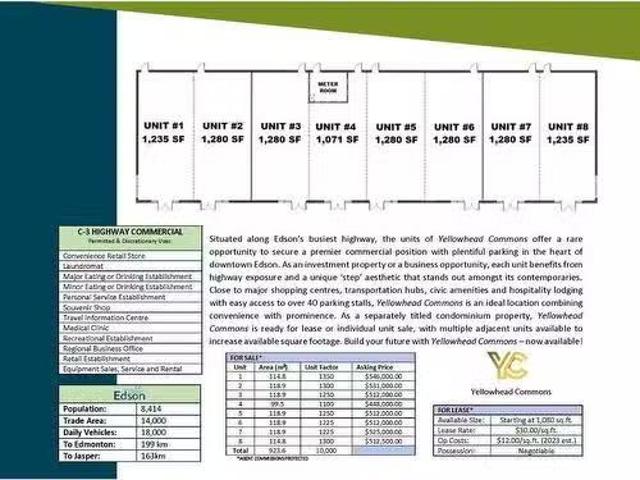 Unique Avenue, Edson, AB, T7E 1L6 commercial for lease List.