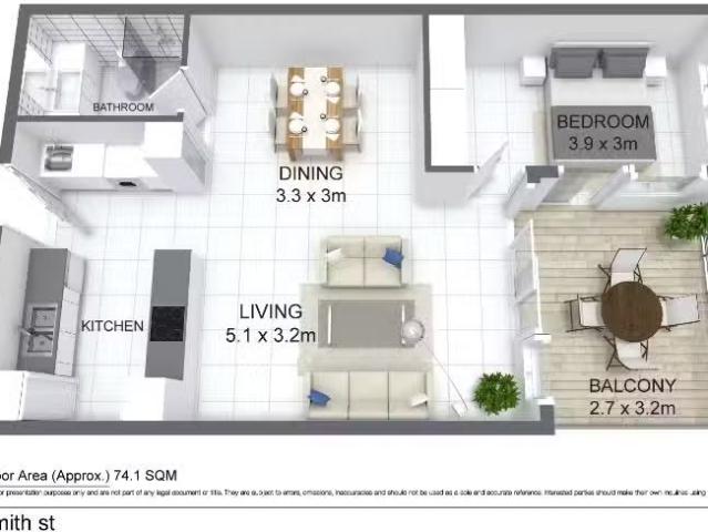 Cozy 1 BR 1207/79 Smith Street, Darwin City Apartment for rent.